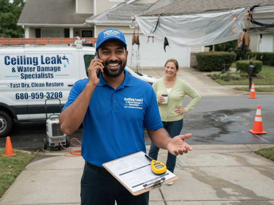 Ceiling Leak Cleanup Woodleaf, NC FAQs